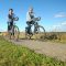 Senioren fahren Rad in der Natur